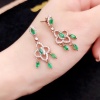 Natural Emerald Drop Earrings, 925 Sterling Silver, Emerald Drop Earrings, Emerald Silver Earrings, Luxury Earrings, Marquise Cut Stone | Save 33% - Rajasthan Living 14