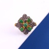Natural Emerald Victorian Ring, Diamond Victorian Ring, Vintage Ring, 925 Sterling Silver Ring, Tanzanite & Diamond Ring, Luxury Ring | Save 33% - Rajasthan Living 8