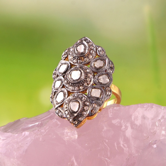 Diamond Victorian Ring, Vintage Ring, Victorian Jewelry, 925 Sterling Silver Ring, Diamond Ring, Luxury Ring, Bridesmaid Gifts | Save 33% - Rajasthan Living 5