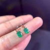 Natural Emerald Stud Earrings, 925 Sterling Silver, Emerald Earrings, Emerald Silver Earrings, Luxury Earrings, Oval Cut Stone Earrings | Save 33% - Rajasthan Living 11