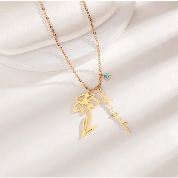 Stainless Steel, Gold, Silver, Flower Necklace | Save 33% - Rajasthan Living 9