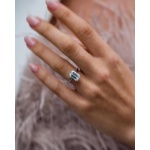 3 Ct Engagement Diamond Ring, Wedding Ring, Promise Ring Diamond Ring, Emerald Cut Diamond Ring, Engagement Ring, Wedding Band, 14K Gold | Save 33% - Rajasthan Living 8
