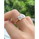 Emily Ratajkowski Ring Princess, Pear Diamond Toi Et Moi Celebrity Engagement Ring, Emily Ratajkowski Wedding Ring Valentine Gift Jewelry | Save 33% - Rajasthan Living 8
