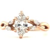 2 Ct Marquise CZ Engagement Ring Set Unique Rose Gold Engagement Ring Vintage Cluster Ring Swist Ring Bridal Promise Anniversary Gift | Save 33% - Rajasthan Living 9
