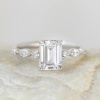 2.50 Ct Emerald Cut Engagement Promise Gold Ring in Solid Yellow 10K/14k/18k Gold, Emerald Cut Solitaire Ring, Brilliant CZ Ring Emerald | Save 33% - Rajasthan Living 9