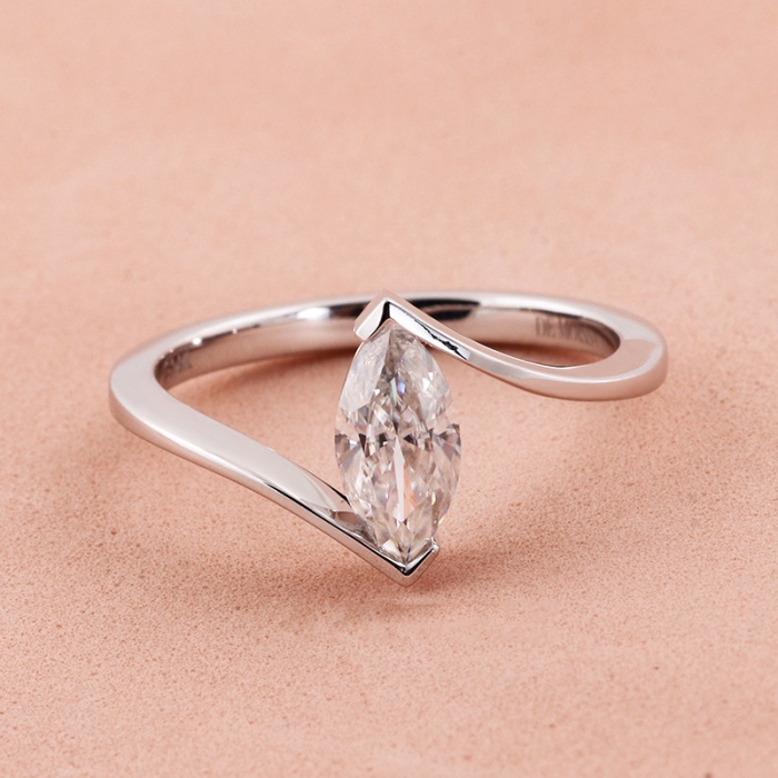 2 Ct Vintage Marquise Cut Engagement Ring, Vintage Simulated Diamond Ring, Solitaire Marquise Wedding Ring, Marquise Promise, Wedding Rings | Save 33% - Rajasthan Living 9