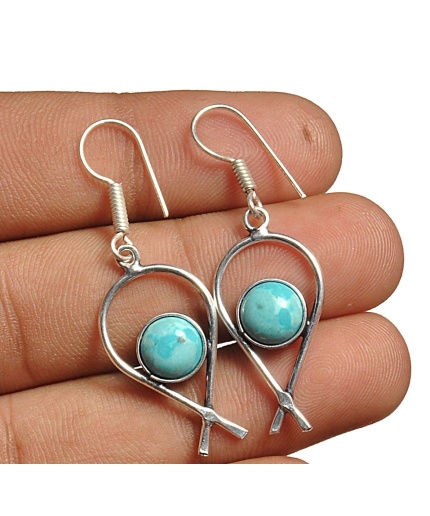 Larimar Earring 925 Sterling Silver Plated Earring Jewelry E-8125 | Save 33% - Rajasthan Living