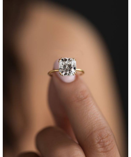 2.50 Ct Cushion Cut Engagement Ring, Wedding Ring, Anniversary Ring, Promise Ring Bridal Ring, Diamond Stimulant 925 Sterling Silver Ring | Save 33% - Rajasthan Living 3