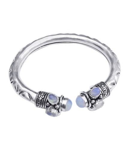 Opalite Bracelet 925 Sterling Silver Plated Cuff Bangle Bracelet Bc-04-043 | Save 33% - Rajasthan Living