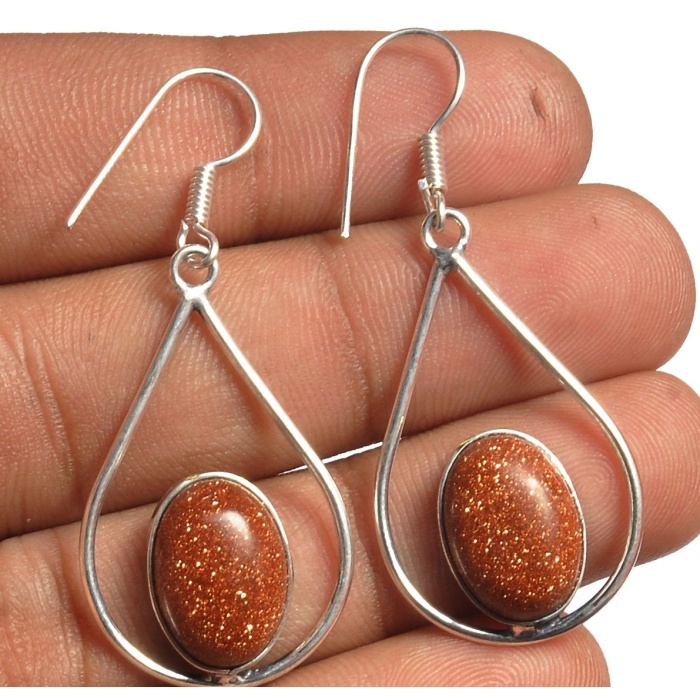 Sunstone Earring 925 Sterling Silver Plated Earring Jewelry E-8316 | Save 33% - Rajasthan Living 5