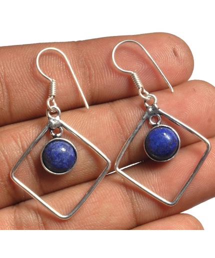Lapis Lazuli Earring 925 Sterling Silver Plated Earring Jewelry E-8322 | Save 33% - Rajasthan Living