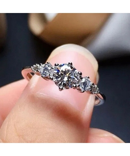 1 Ct Round Diamond Engagement Ring Round Pear Cut Engagement Ring Cluster Diamond Ring 925 Silver Promise Ring Bridal Anniversary Gift Ring | Save 33% - Rajasthan Living