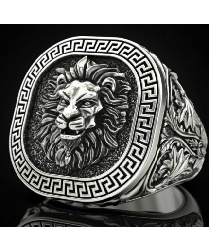 Vintage Lion Head Statement Ring School Ring Animal Signet Ring Graduation Ring Personalized Ring High School Class Ring Men College Ring | Save 33% - Rajasthan Living