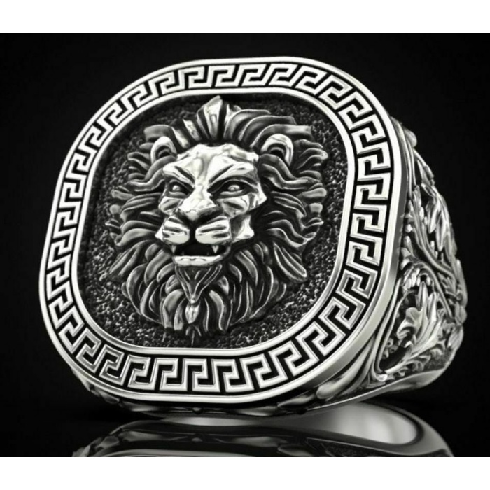 Vintage Lion Head Statement Ring School Ring Animal Signet Ring Graduation Ring Personalized Ring High School Class Ring Men College Ring | Save 33% - Rajasthan Living 7