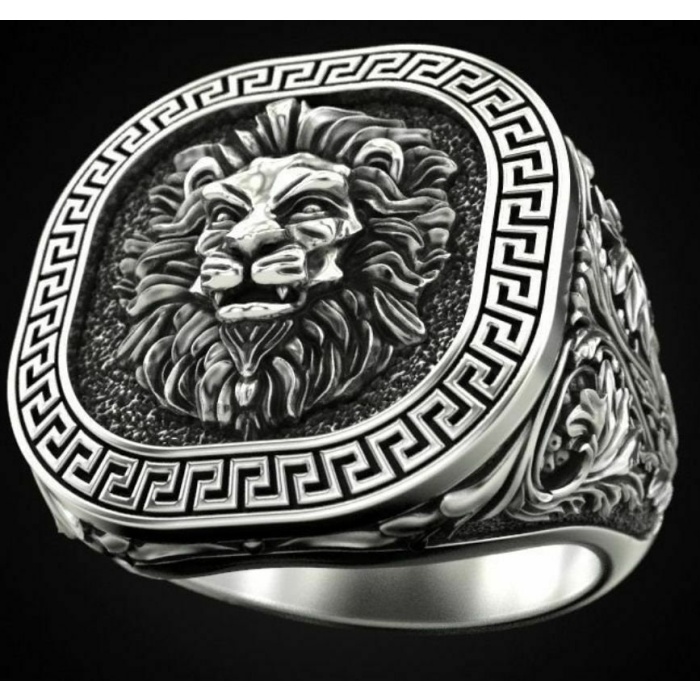 Vintage Lion Head Statement Ring School Ring Animal Signet Ring Graduation Ring Personalized Ring High School Class Ring Men College Ring | Save 33% - Rajasthan Living 8