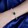 Hot Sale 925 Sterling Silver Emerald Bracelet Cubic Zirconia Synthetic Emerald Bracelet Bracelet | Save 33% - Rajasthan Living 12