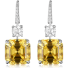High Quality Luxury Yellow Zirconium Diamond Earrings for Parties and Weddings | Save 33% - Rajasthan Living 8
