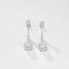 New Design Fashion Earrings Vintage Pink Earring Jewelry Women 925 Sterling Silver Zircon Fine Jewelry Earrings | Save 33% - Rajasthan Living 12