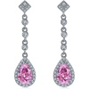 New Design Fashion Earrings Vintage Pink Earring Jewelry Women 925 Sterling Silver Zircon Fine Jewelry Earrings | Save 33% - Rajasthan Living 13
