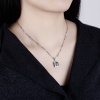 Elegant Classic Necklace Custom Rectangular Emerald 925 Silver Platinum Plated Necklace | Save 33% - Rajasthan Living 11