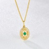 Fashion Jewelry Women’s 18K Gold Plated Lab Made Emerald Pendant Necklace | Save 33% - Rajasthan Living 10