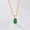 2022 New Fashion Lab Grown Emerald Real Gold Chain Jewelry 18k Solid Gold Necklace | Save 33% - Rajasthan Living 9