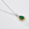 2022 New Emerald Crystal Zircon Women  925 Silver Pendant Jewelry Set | Save 33% - Rajasthan Living 9