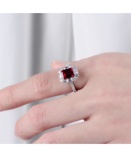 Fashion 925 Sterling Silver Jewelry Grandmother Ruby Rings Ruby Engagement Rings for Women | Save 33% - Rajasthan Living 3