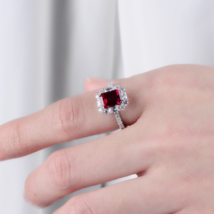 Fashion 925 Sterling Silver Jewelry Grandmother Ruby Rings Ruby Engagement Rings for Women | Save 33% - Rajasthan Living 6
