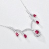 New Hot Selling Fashion Ruby Necklace Platinum Necklace Ladies Jewelry | Save 33% - Rajasthan Living 12