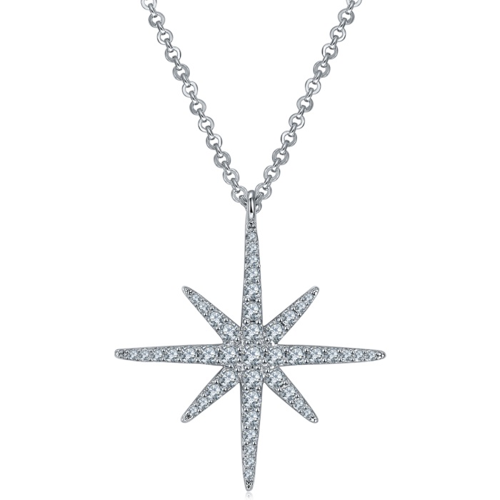 Wholesale Factory Price necklace silver 925 Fashion Simple starfish Pendant Diamond Jewelry Necklace | Save 33% - Rajasthan Living 8