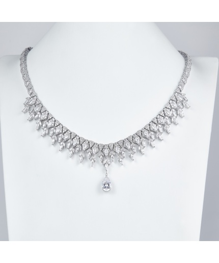 Luxury Fashion Design Handmade Jewelry 925 Silver wedding Necklace for Women | Save 33% - Rajasthan Living