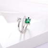 Jewelry High Quality Sterling Silver Diamond Pull Emerald Rings Ladies Luxury Jewelry | Save 33% - Rajasthan Living 11