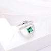 Jewelry High Quality Sterling Silver Diamond Pull Emerald Rings Ladies Luxury Jewelry | Save 33% - Rajasthan Living 10