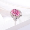 Fashion 925 Sterling Silver Pink Gemstone Ring Birthday Ladies Finger Jewelry Personality Zircon Ring | Save 33% - Rajasthan Living 11