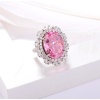 Fashion 925 Sterling Silver Pink Gemstone Ring Birthday Ladies Finger Jewelry Personality Zircon Ring | Save 33% - Rajasthan Living 12