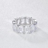 Elegant Full Eternity Ascher White Zirconium/Moissanite Diamond 14K Gold Women’s Engagement/Anniversary Ring | Save 33% - Rajasthan Living 10