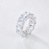 Elegant Full Eternity Ascher White Zirconium/Moissanite Diamond 14K Gold Women’s Engagement/Anniversary Ring | Save 33% - Rajasthan Living 11