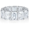 Elegant Full Eternity Ascher White Zirconium/Moissanite Diamond 14K Gold Women’s Engagement/Anniversary Ring | Save 33% - Rajasthan Living 12