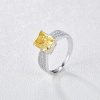 Latest Fashion Cut Yellow Diamond Engagement Rings Sterling Silver 925 Topaz Wedding Rings | Save 33% - Rajasthan Living 9