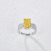 Latest Fashion Cut Yellow Diamond Engagement Rings Sterling Silver 925 Topaz Wedding Rings | Save 33% - Rajasthan Living 11