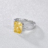 Latest Fashion Cut Yellow Diamond Engagement Rings Sterling Silver 925 Topaz Wedding Rings | Save 33% - Rajasthan Living 12