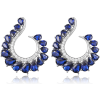 New Fashion 925 Sterling Silver Synthetic Sapphire Earrings for Women | Save 33% - Rajasthan Living 9
