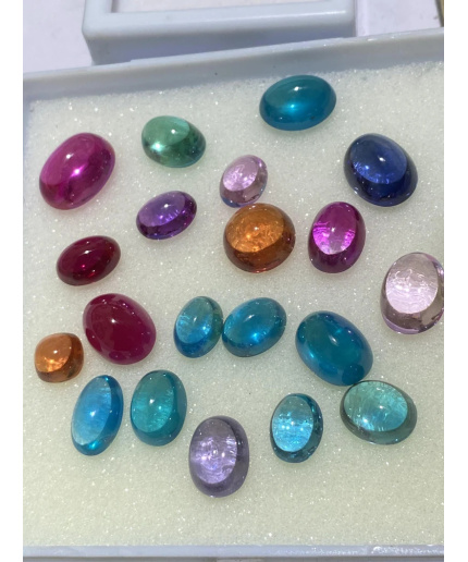 AAA Flawless Ceylon Sapphire Cabochon Loose Mix Lot Gemstone Multi Sapphire Christmas Jewelry And Ring Making Sapphire Cabochon Earrings | Save 33% - Rajasthan Living 3