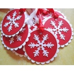 Snowflakes Christmas Gift Tags – Christmas Tags – Holiday Gift Tags – Christmas Gifts – Christmas Wrapping – Christmas Gift Wrap – Set of 10 | Save 33% - Rajasthan Living 9