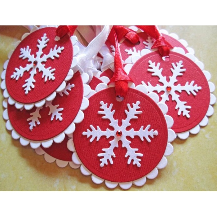 Snowflakes Christmas Gift Tags – Christmas Tags – Holiday Gift Tags – Christmas Gifts – Christmas Wrapping – Christmas Gift Wrap – Set of 10 | Save 33% - Rajasthan Living 5
