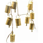 8 Brass Bell Hanging String Decorative Christmas bell ornaments hanging layer 1 | Save 33% - Rajasthan Living 9