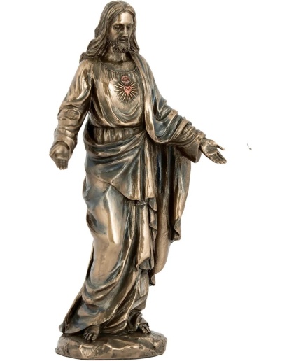Jesus Christ with Open Hands Blessing Posture Showpiece Gift Christmas-Height-8 Inches | Save 33% - Rajasthan Living 3