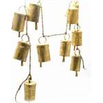 8 Brass Bell Hanging String Decorative Christmas bell ornaments hanging layer 1 | Save 33% - Rajasthan Living 11