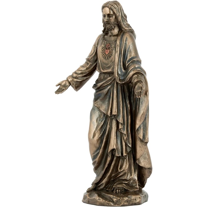 Jesus Christ with Open Hands Blessing Posture Showpiece Gift Christmas-Height-8 Inches | Save 33% - Rajasthan Living 7